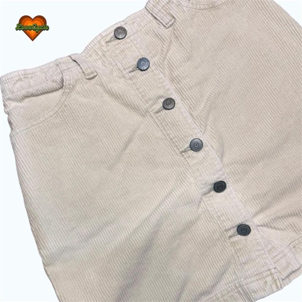 Women's Vintage 90s American Eagle Tan Corduroy Mini Skirt – Size 6